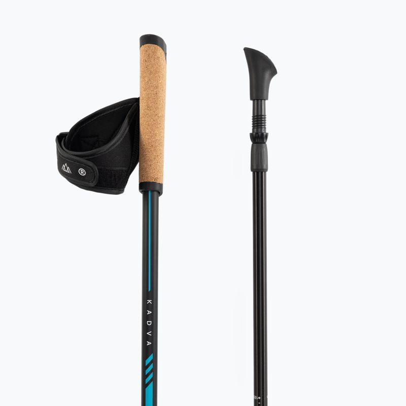 Palice na nordic walking KADVA Luna nastaviteľné modré 6