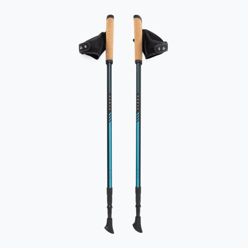 Palice na nordic walking KADVA Luna nastaviteľné modré 10