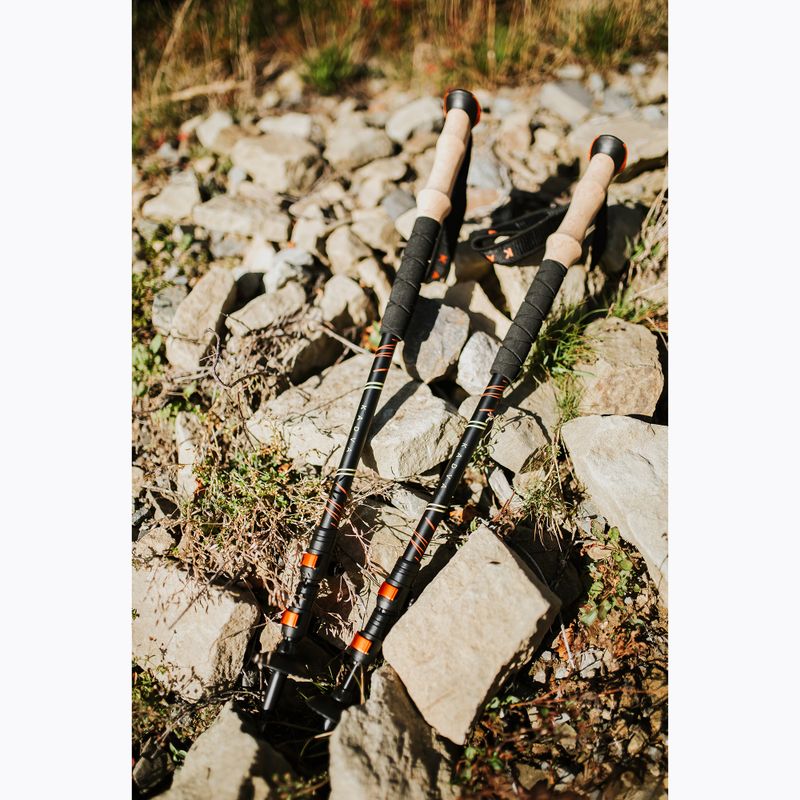 Trekkingové palice KADVA Kibo nastaviteľné oranžové 3