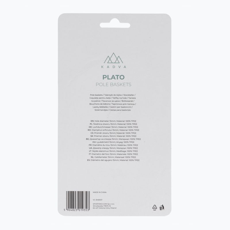 Tanieriky na palice KADVA Plato čierny 4
