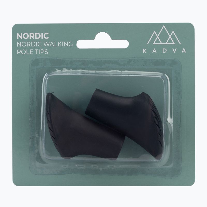 Náhradné koncovky na palice nordic walking KADVA Nordic čierne 3