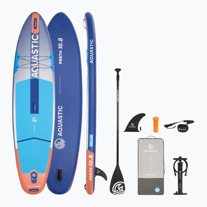 Súprava doska SUP nafukovacia AQUASTIC Perth 10'8" all-round blue
