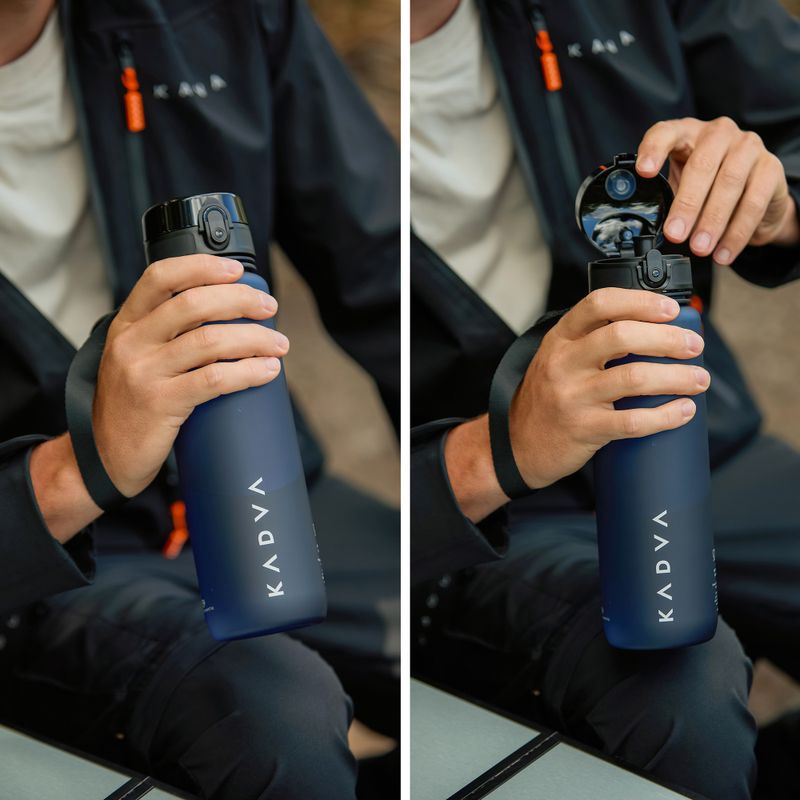Bidon KADVA GlideCap 1000 ml tmavomodrý 7
