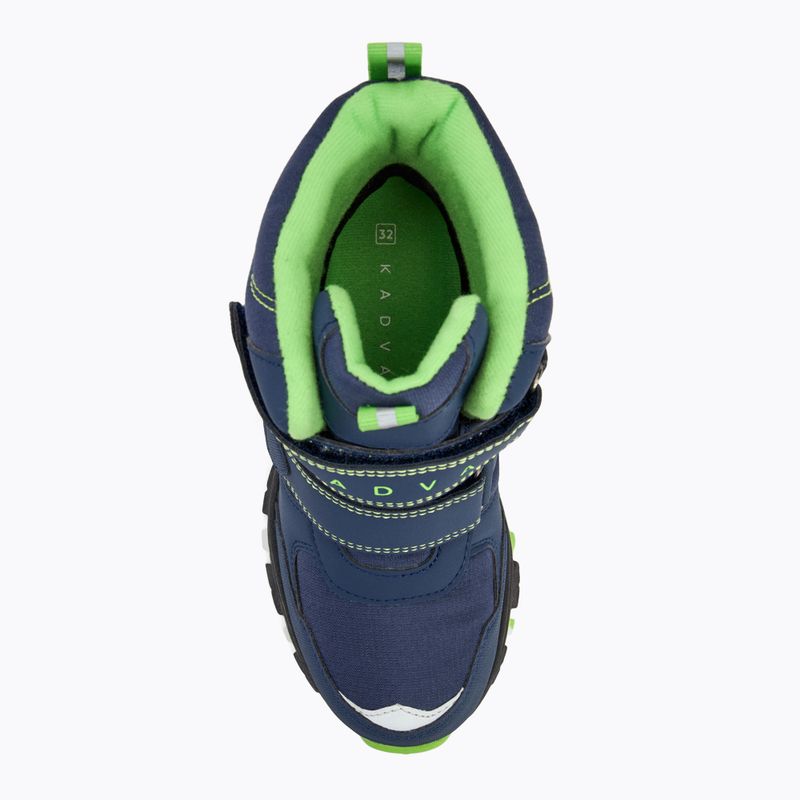 Detské snehule KADVA Snowey Mid WaterProof modro/zelené 6