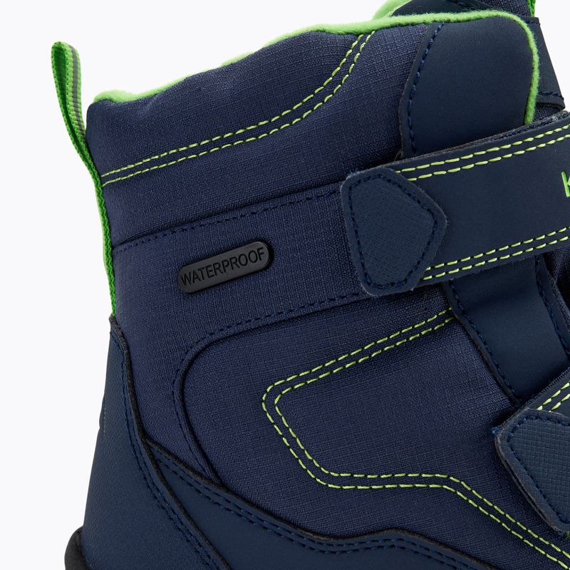 Detské snehule KADVA Snowey Mid WaterProof modro/zelené 9