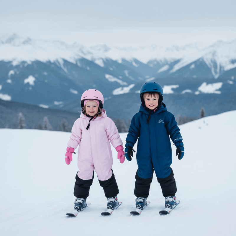 Detská lyžiarska kombinéza KADVA Kiko Jrb námornícka modrá 8