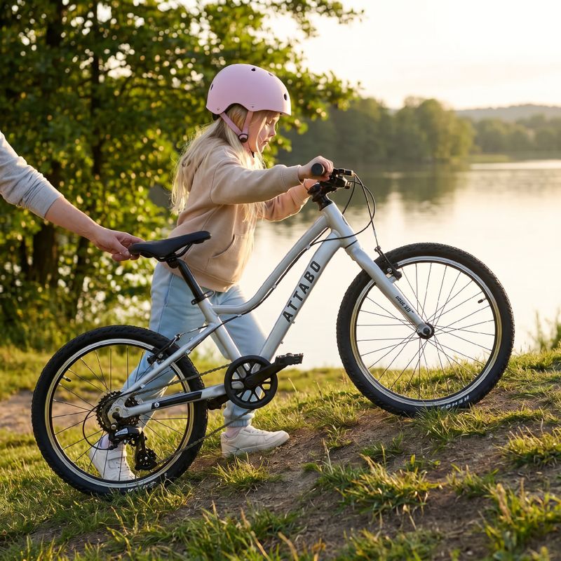 Detský bicykel ATTABO EASE 20" 9,1 kg silver 4