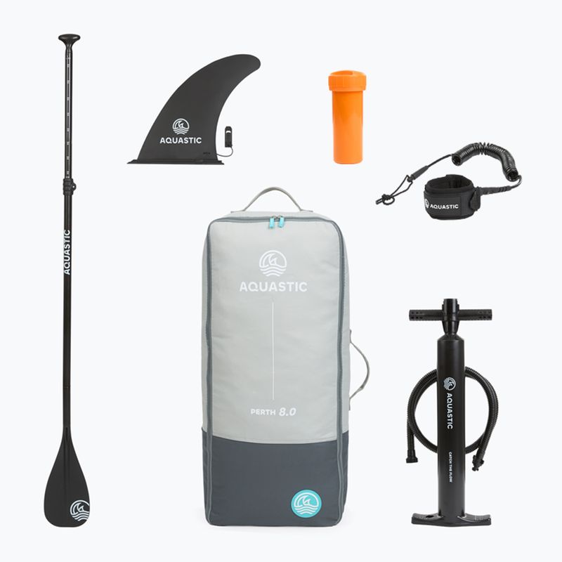 Súprava doska SUP nafukovacia detská AQUASTIC Perth 8'0" allround blue 17