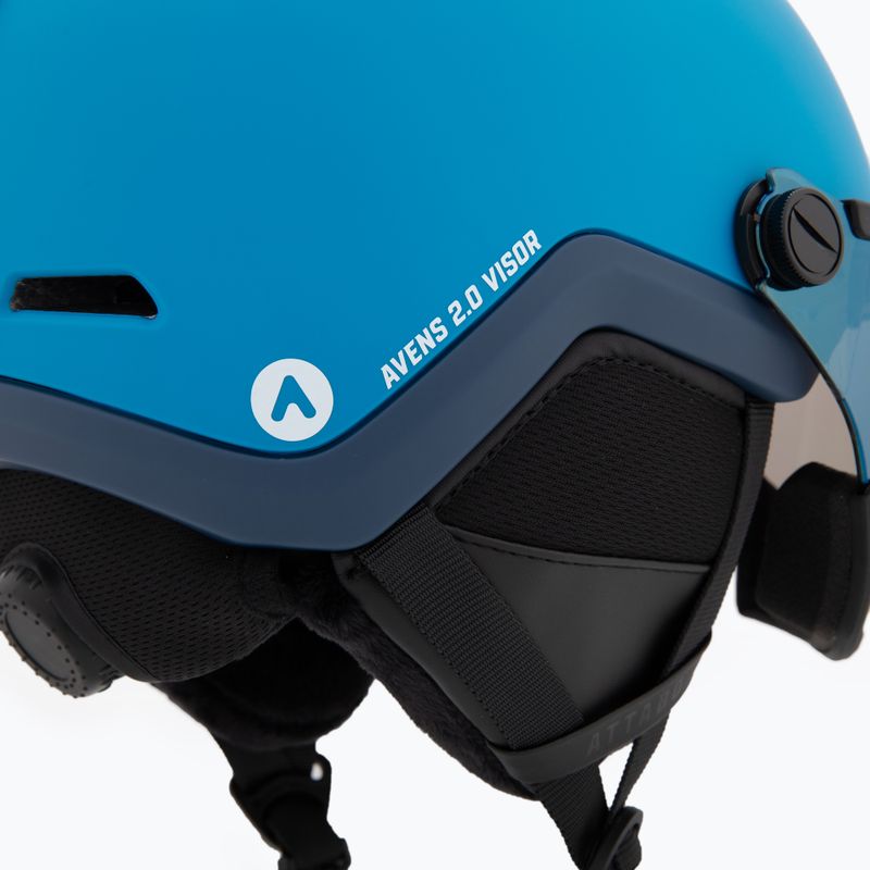 Detská lyžiarska prilba ATTABO Avens 2.0 Jr Visor blue 9