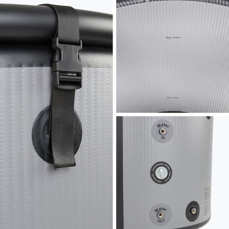 Bazén na otužovanie AQUASTIC BrrFree 382 l dropstitch grey 12