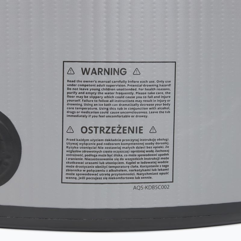 Bazén na otužovanie AQUASTIC BrrFree 382 l dropstitch grey 15