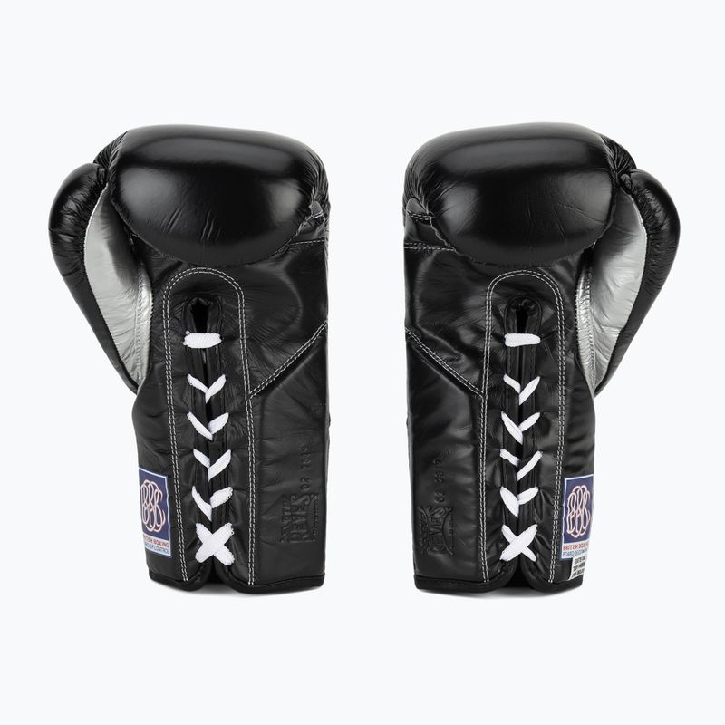 Boxerské rukavice Cleto Reyes Thumb in Cow Leather black/silver 3