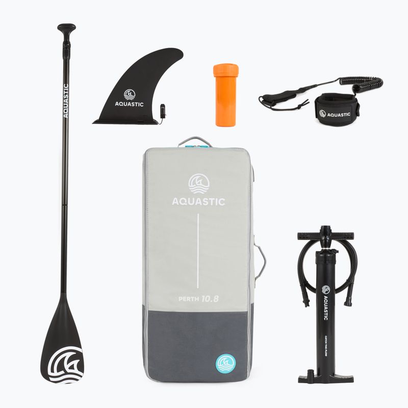 Súprava doska SUP nafukovacia AQUASTIC Perth 10'8" allround green 17