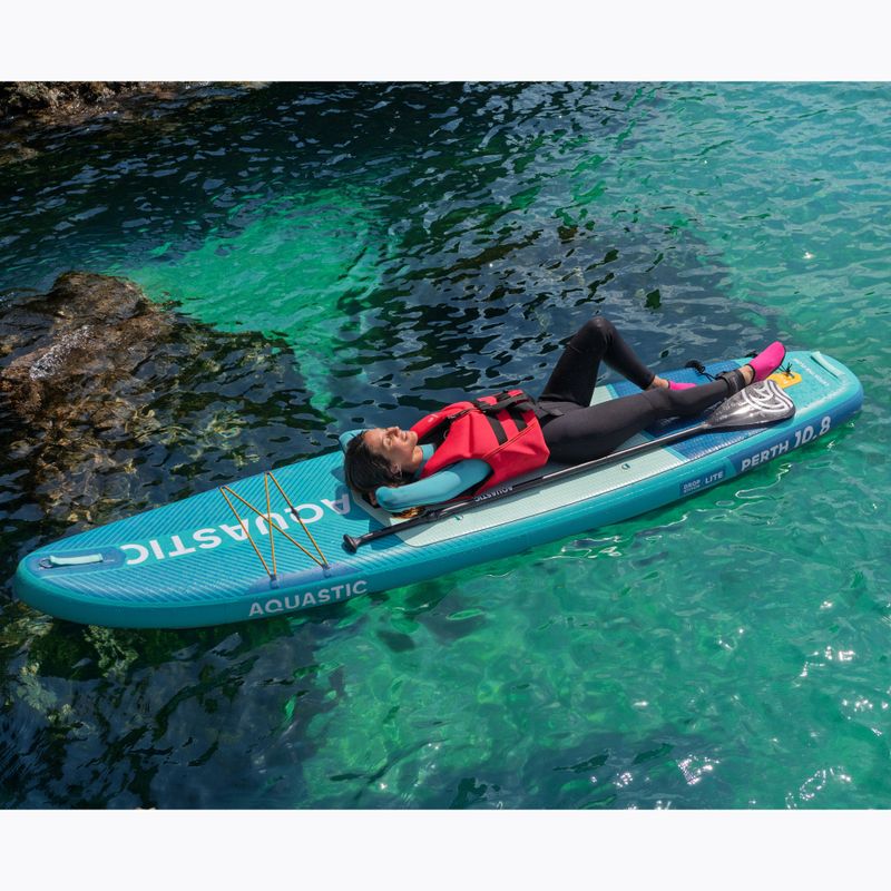 Súprava doska SUP nafukovacia AQUASTIC Perth 10'8" allround green 20