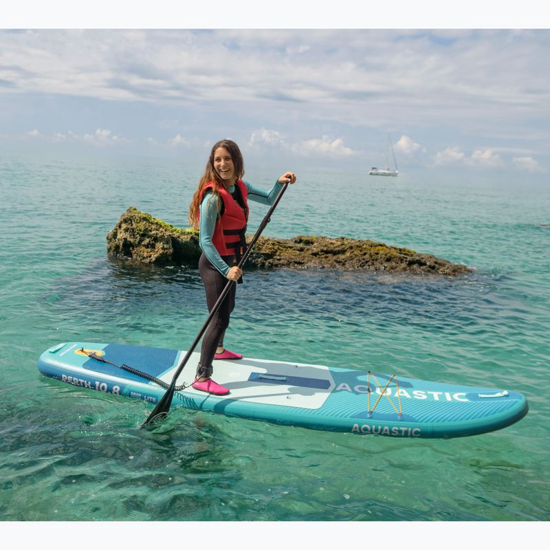 Súprava doska SUP nafukovacia AQUASTIC Perth 10'8" allround green 21