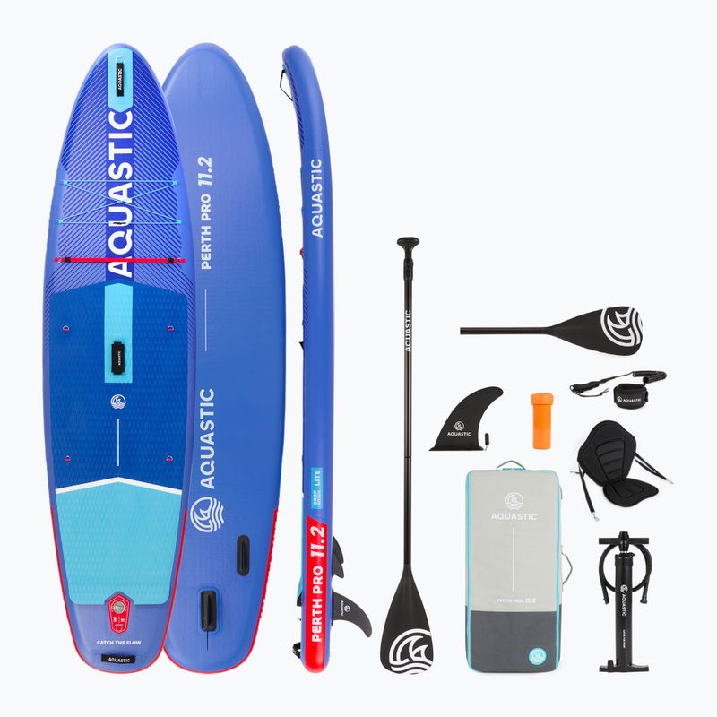 Súprava doska SUP nafukovacia AQUASTIC Perth Pro 11'2" all-round blue