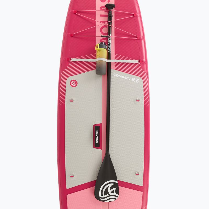 Súprava doska SUP nafukovacia AQUASTIC Compact 9'6" pink 10