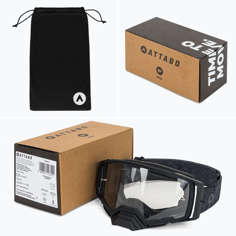 Cyklistické okuliare ATTABO Pakrac Anti-Fog black 14