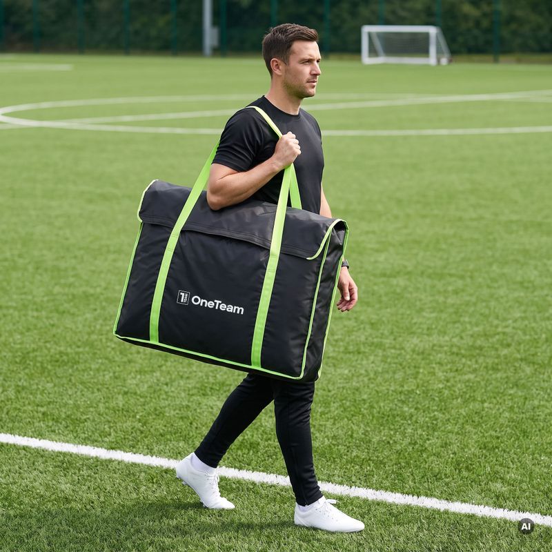 Taška na prenášanie bránky OneTeam Swiftgoal 120 x 70 cm black/green 3