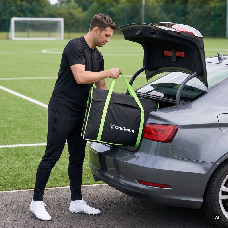 Taška na prenášanie bránky OneTeam Swiftgoal 120 x 70 cm black/green 4