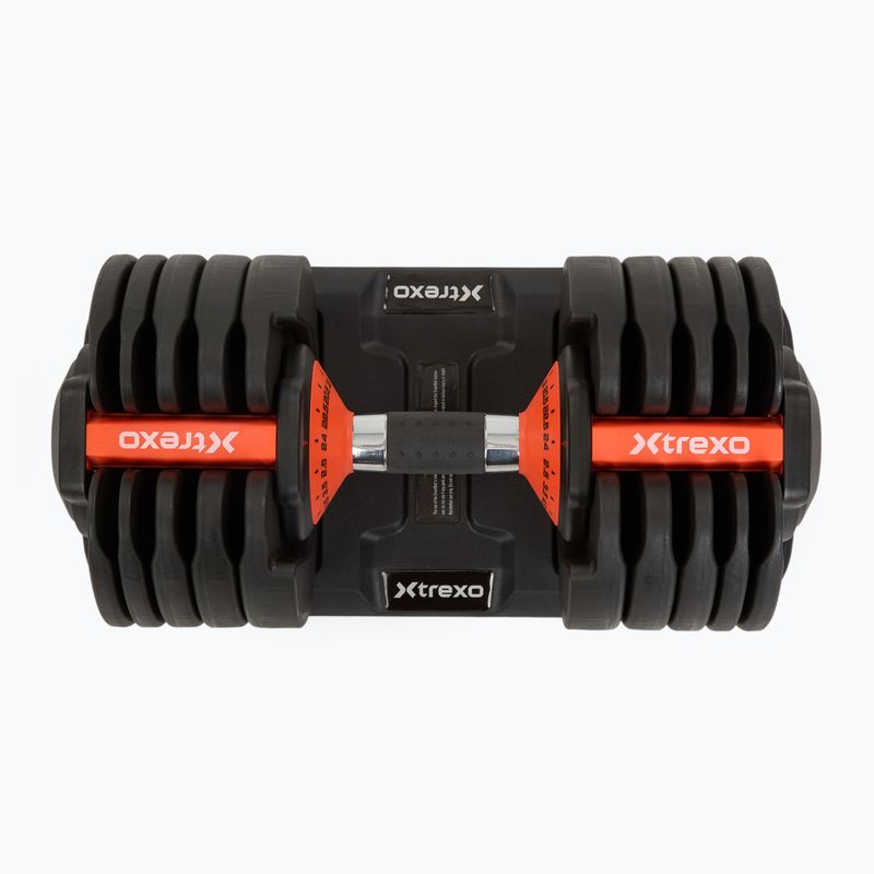 Nastaviteľná činka XTREXO 24kg EVO black 3