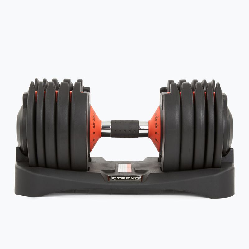 Nastaviteľná činka XTREXO 24kg EVO black 4