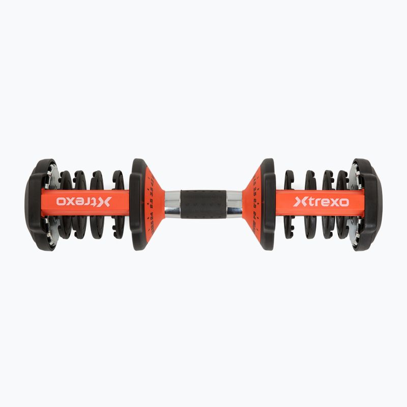Nastaviteľná činka XTREXO 24kg EVO black 8