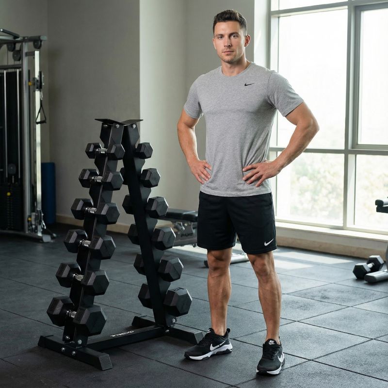 Stojan na činky XTREXO black 5