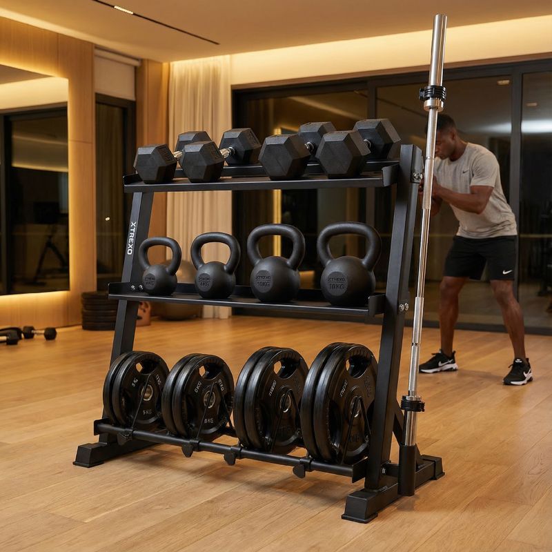 Stojan XTREXO Complex Gym Storage black 3