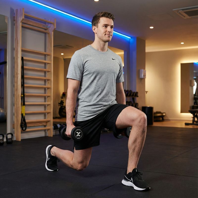 Gumová liatinová činka XTREXO Pro 2 kg black 5