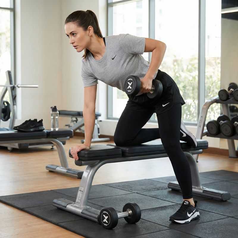 Gumová liatinová činka XTREXO Pro 6 kg black 6