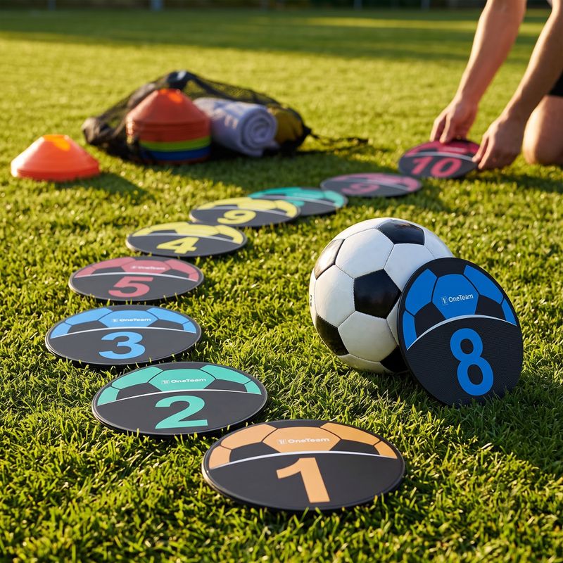 Známky tréningové OneTeam TRF08 10 ks. FUTBAL 2