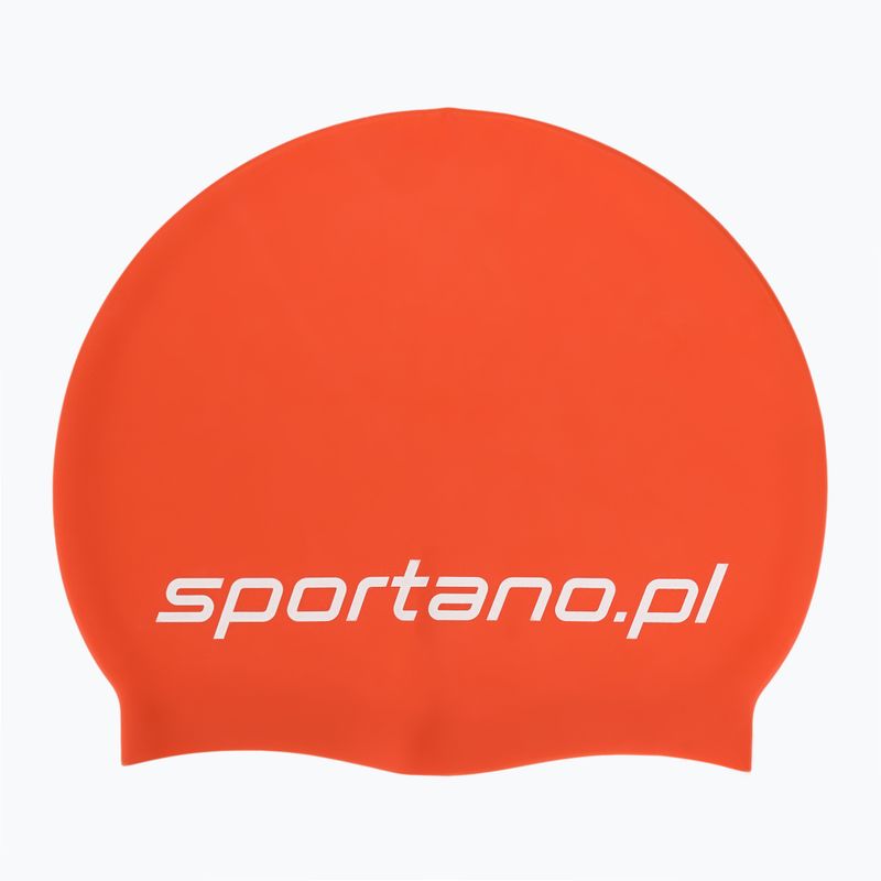 Plavecká čiapka SPORTANO silicone orange 2