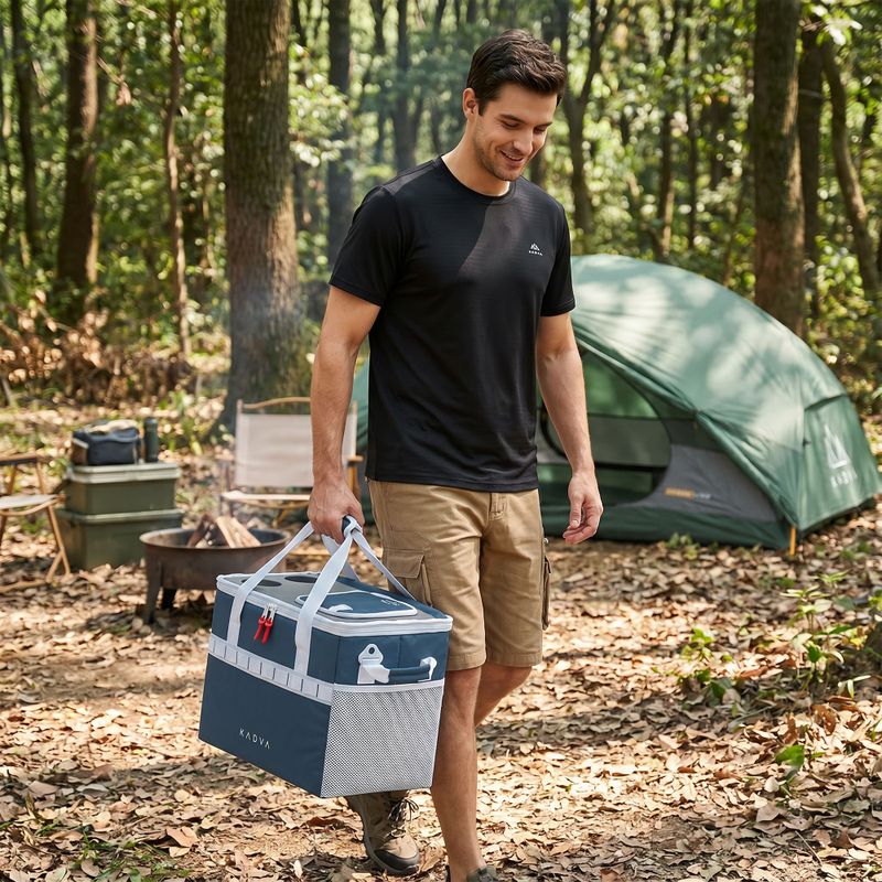 Turistická chladnička KADVA foldable into Picnicer 30 l navy blue 15