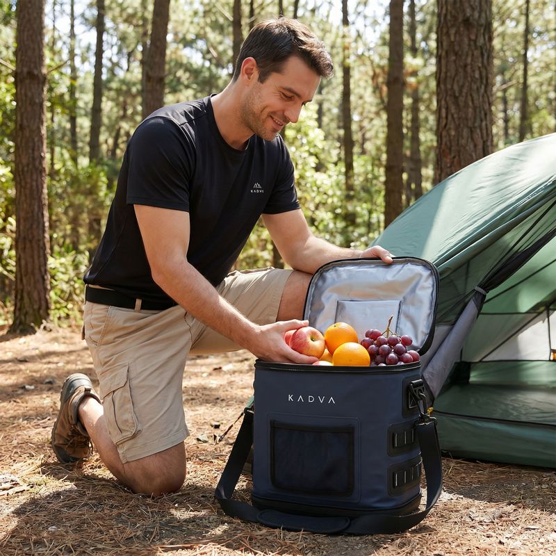 Turistická chladnička KADVA flat Reducer 17 l navy blue 11