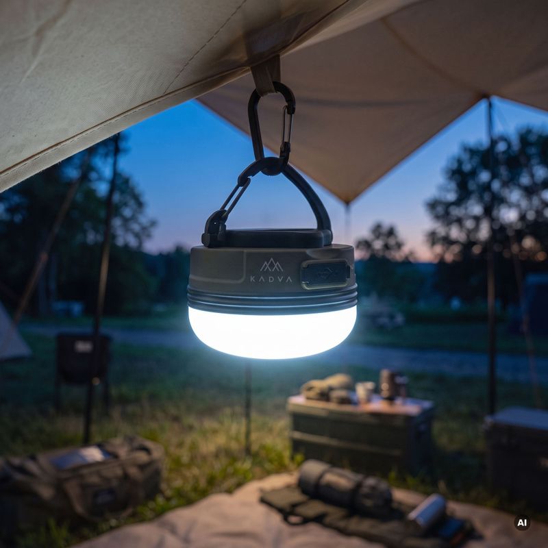 Lampa kempingová KADVA Suno zelená 3