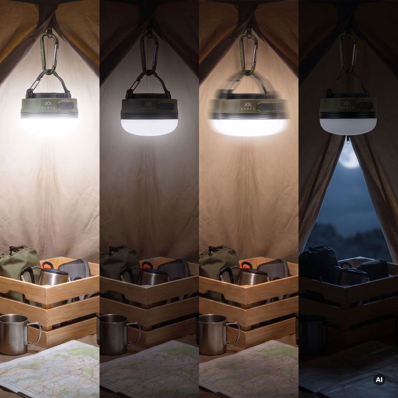 Lampa kempingová KADVA Suno zelená 4