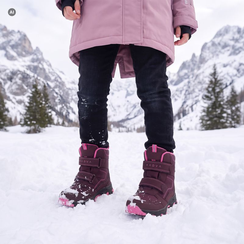 Detské snehule KADVA Snowey Mid WP ružové 6