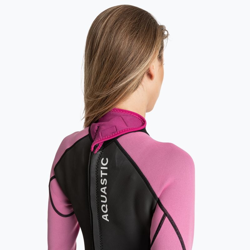 Dámsky neoprén pre surfing AQUASTIC z neopréna 3/2 mm WAVEY pink 8