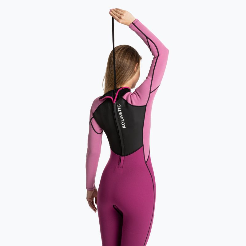 Dámsky neoprén pre surfing AQUASTIC z neopréna 3/2 mm WAVEY pink 10