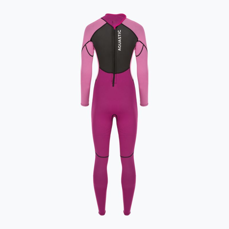 Dámsky neoprén pre surfing AQUASTIC z neopréna 3/2 mm WAVEY pink 13