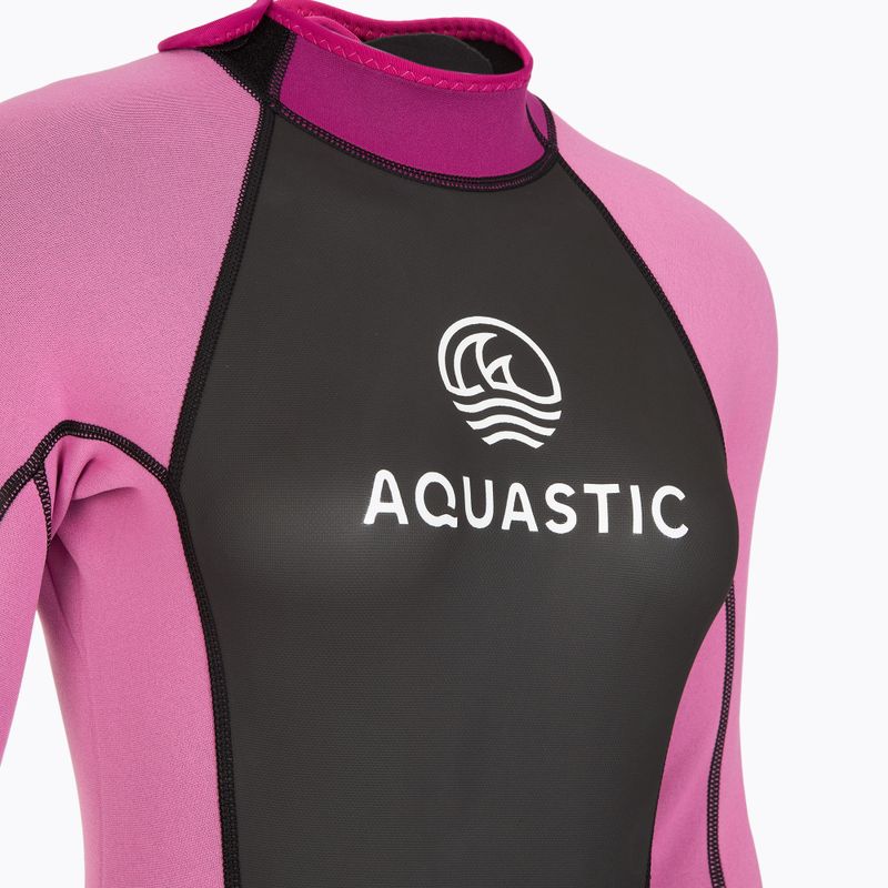 Dámsky neoprén pre surfing AQUASTIC z neopréna 3/2 mm WAVEY pink 14