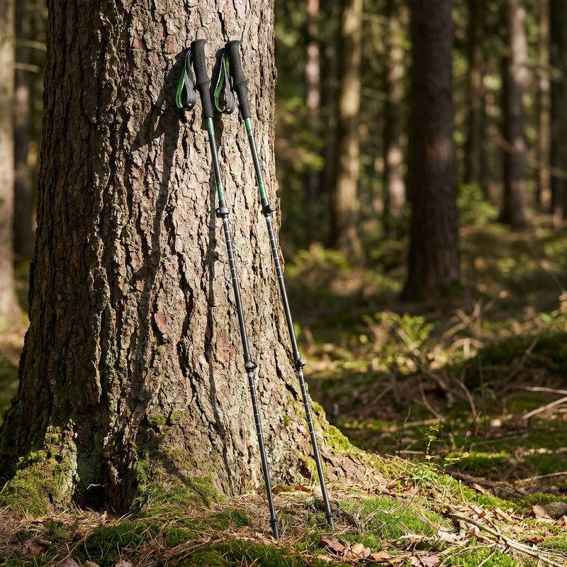Trekingové palice KADVA Torre adjustable carbon green 9