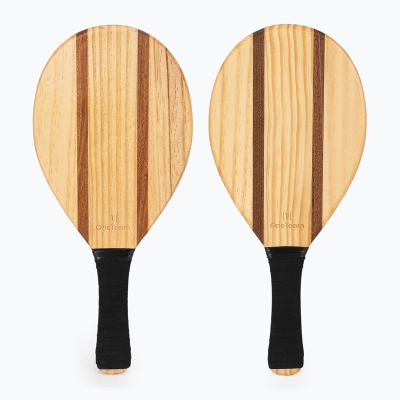 Súprava na plážový tenis OneTeam Beach Play hnedá 2