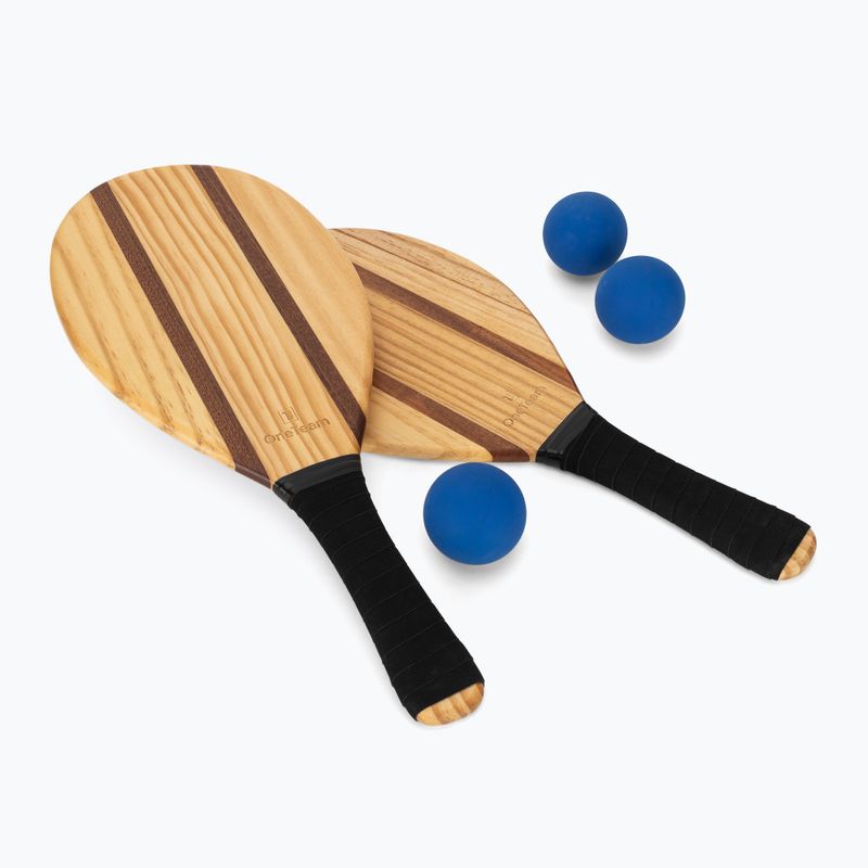 Súprava na plážový tenis OneTeam Beach Play hnedá 11
