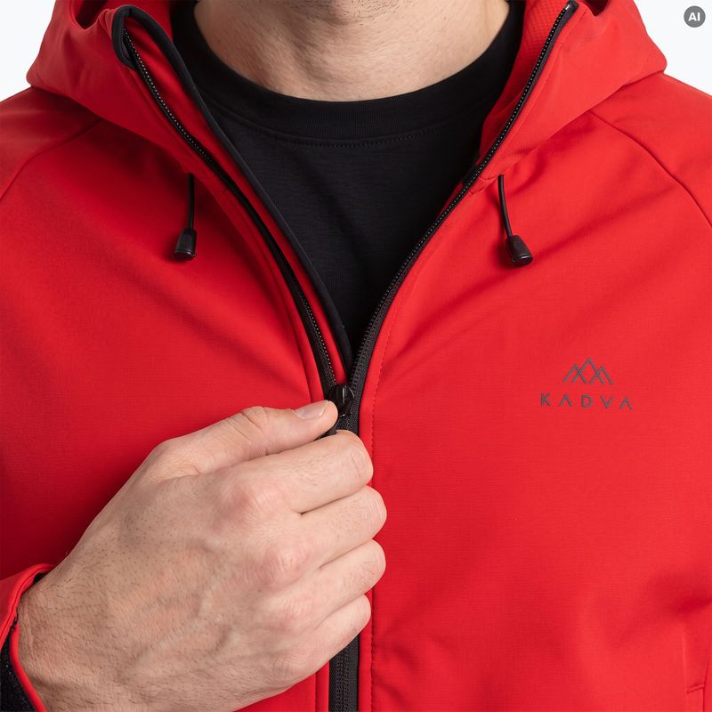 Pánska trekkingová bunda KADVA Arix WP 5K/3K softshell hybrid červená 3