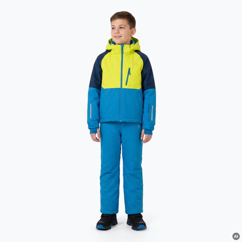 Komplet lyžiarskych detí KADVA Blizzy JR tmavomodrý