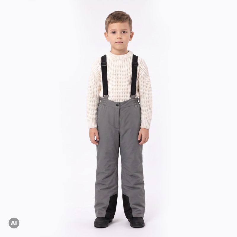 Detské lyžiarske nohavice KADVA Moky JR WP 8K/5K strieborné