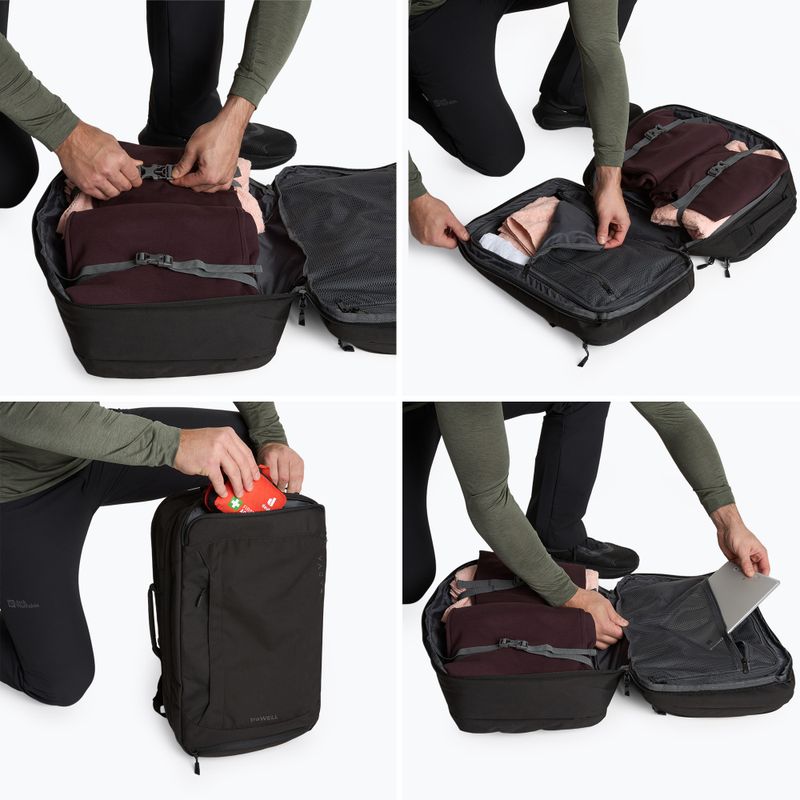 Turistický batoh KADVA traWELL 28 l čierny 7