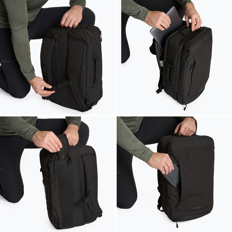 Turistický batoh KADVA traWELL 28 l čierny 8